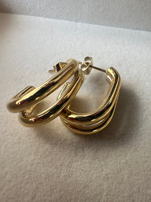 Guld øreringe Abordable