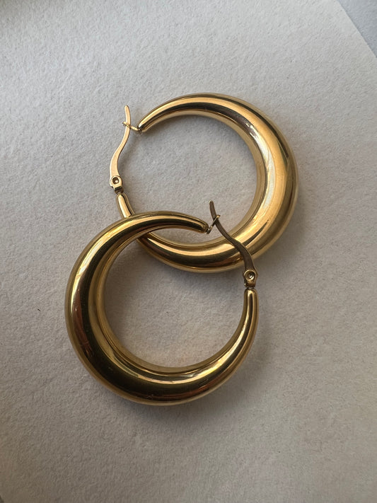Guld øreringe Abordable