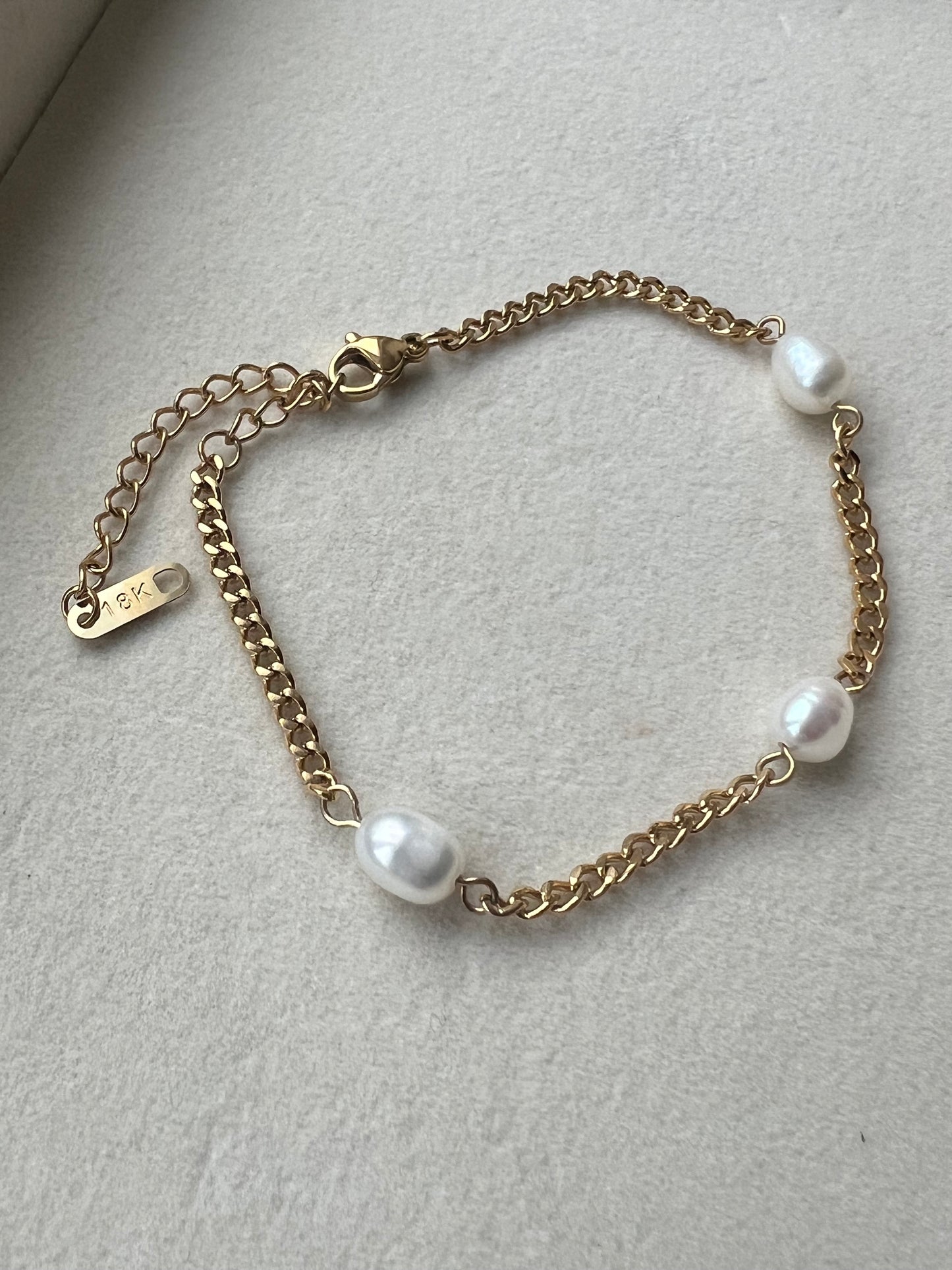 Guld små perle armbånd