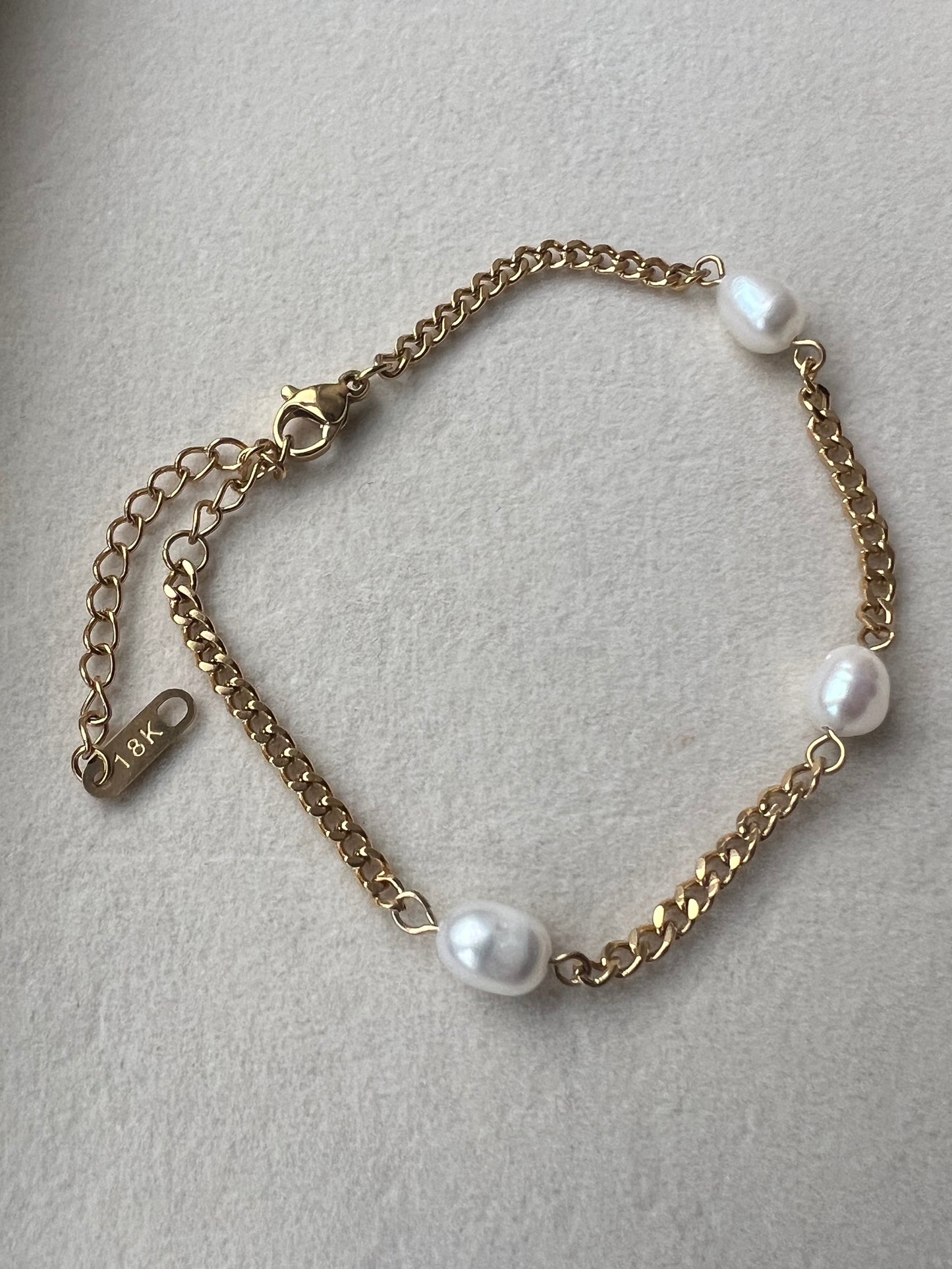 Guld små perle armbånd